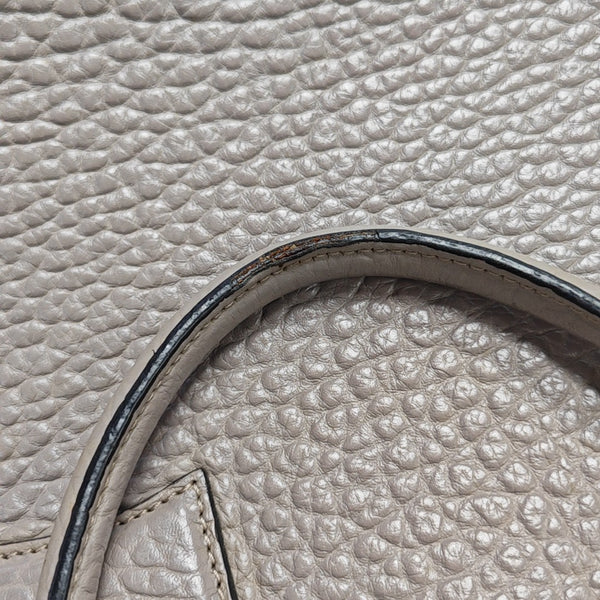 Calfskin Shoulder Bag Gray