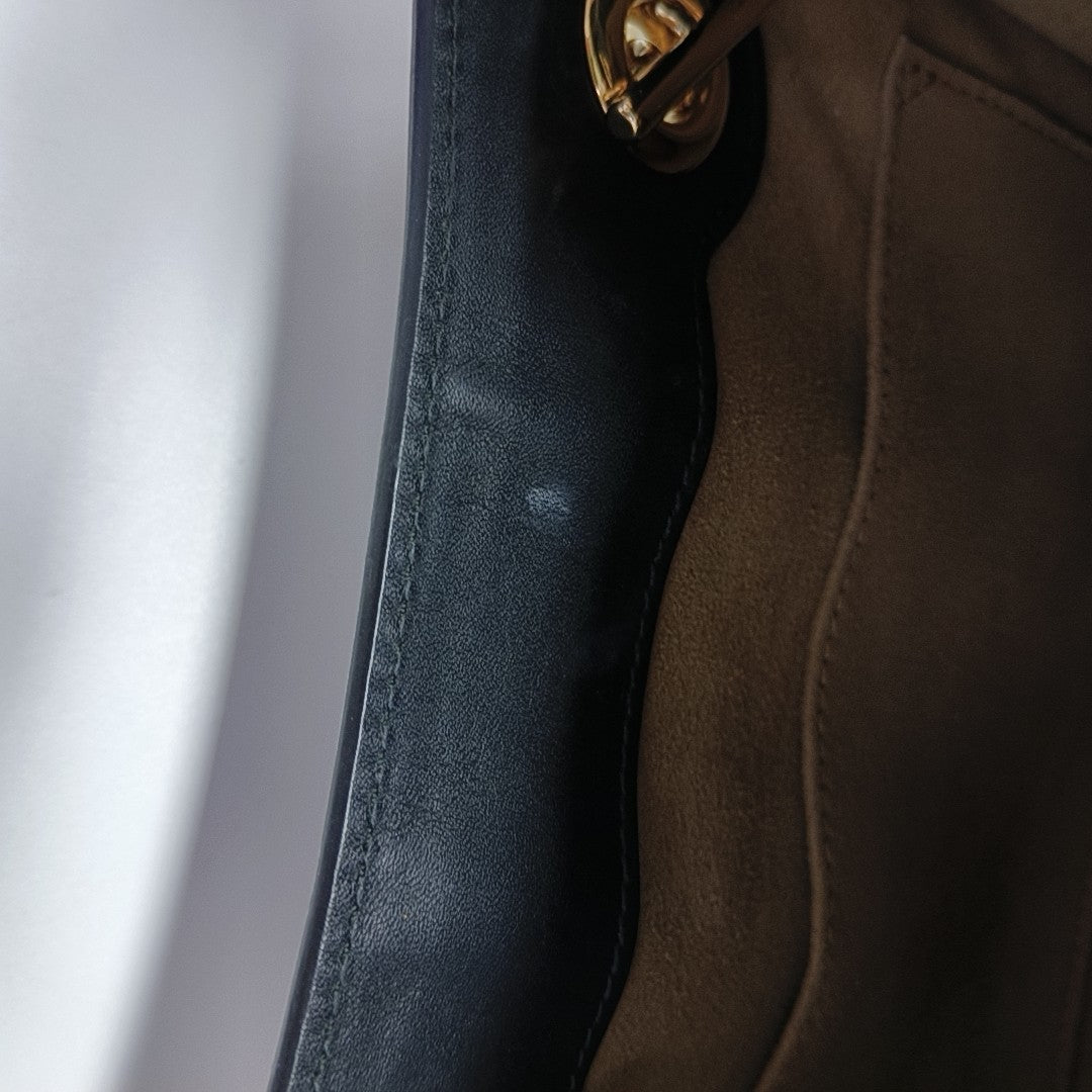 Padlock Small Monogram Coated Canvas Beige