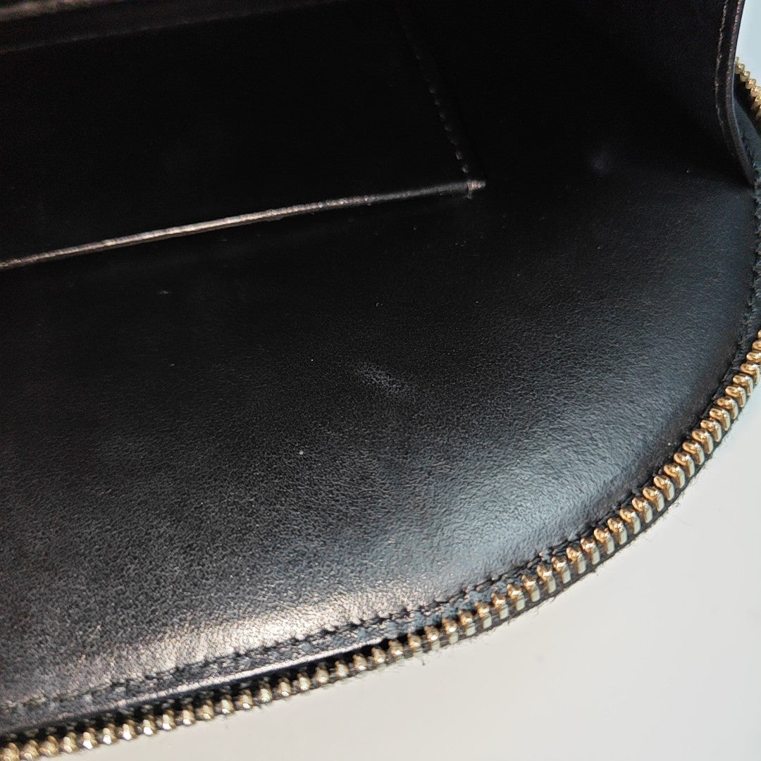 Quilted Grained Calfskin Black
