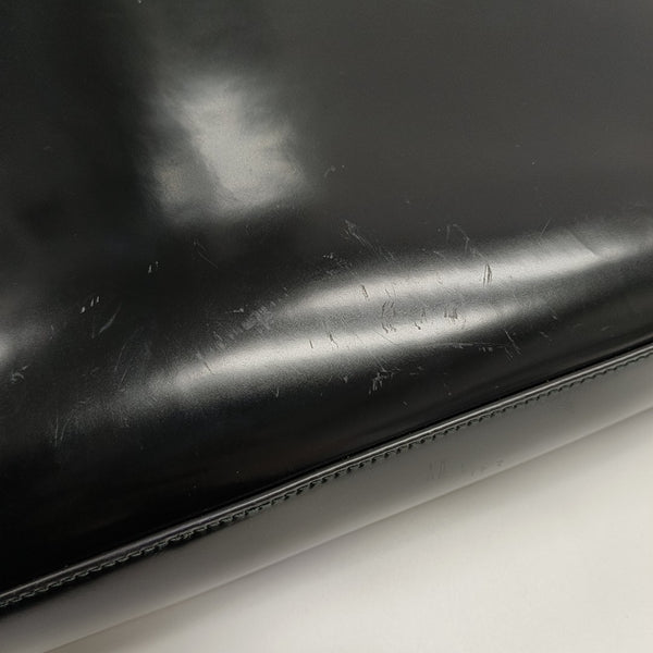 Calfskin Top Handle Bag Black
