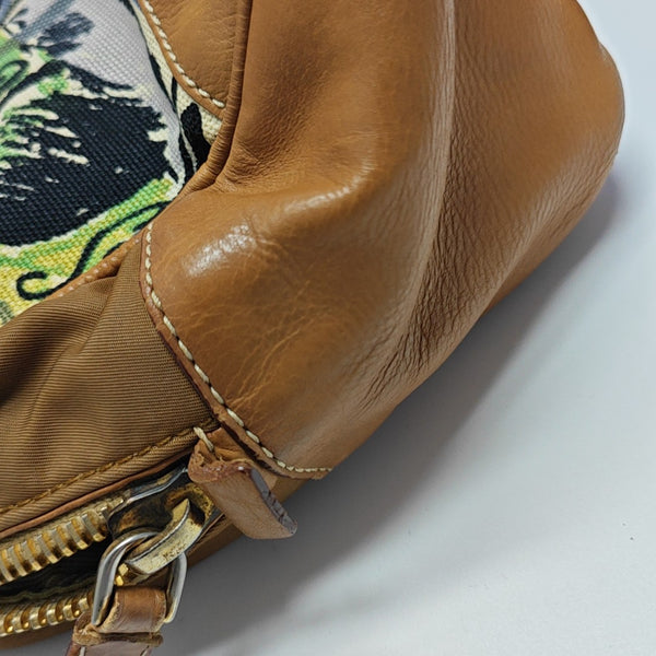 Canvas Top Handle Bag Brown
