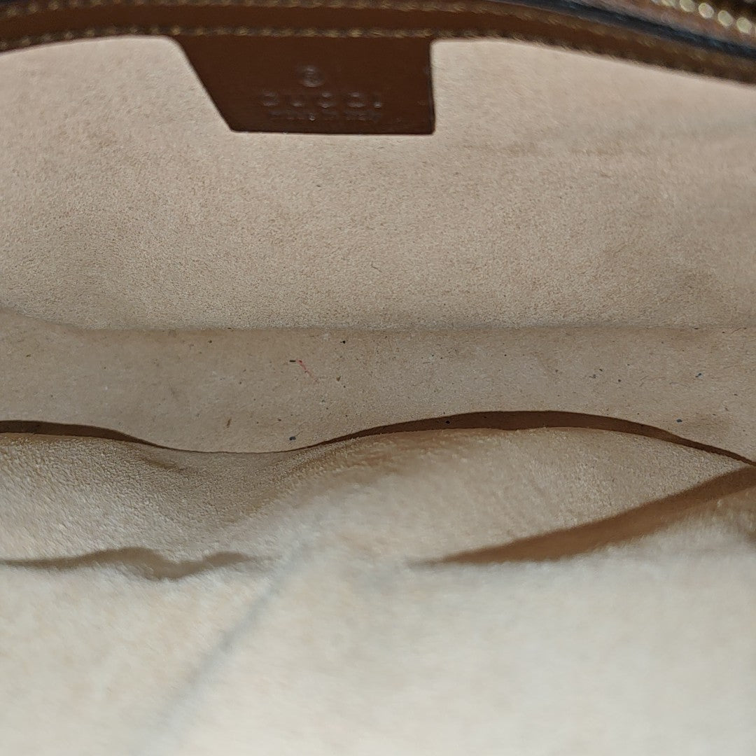 Horsebit 1955 Small Coated Canvas Beige