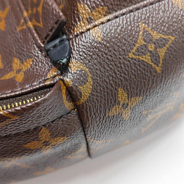 Authenticated pre-owned  PALM SPRINGS Mini Monogram Coated Canvas Brown - Backpack at Looply