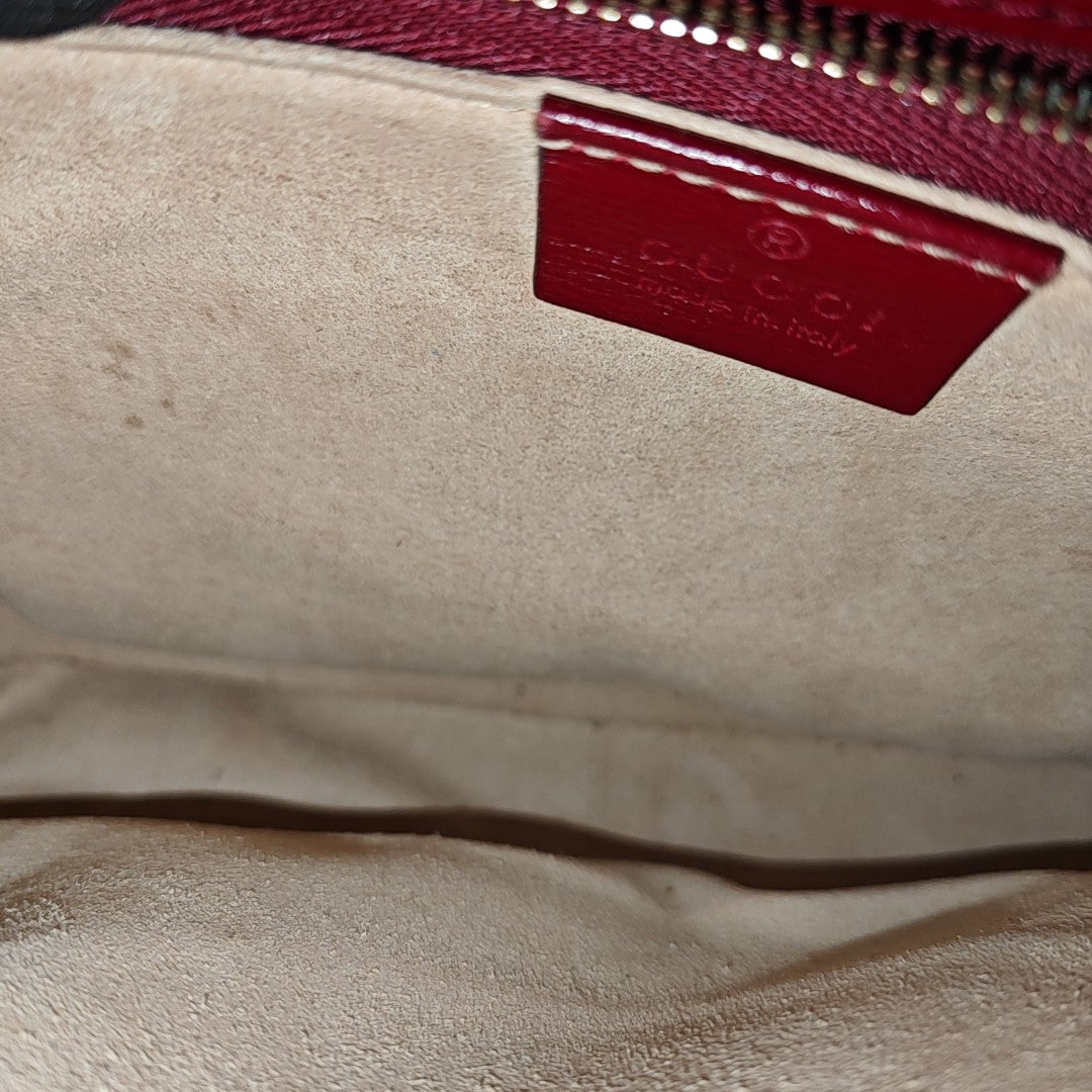 Horsebit 1955 Small Monogram Coated Canvas Beige