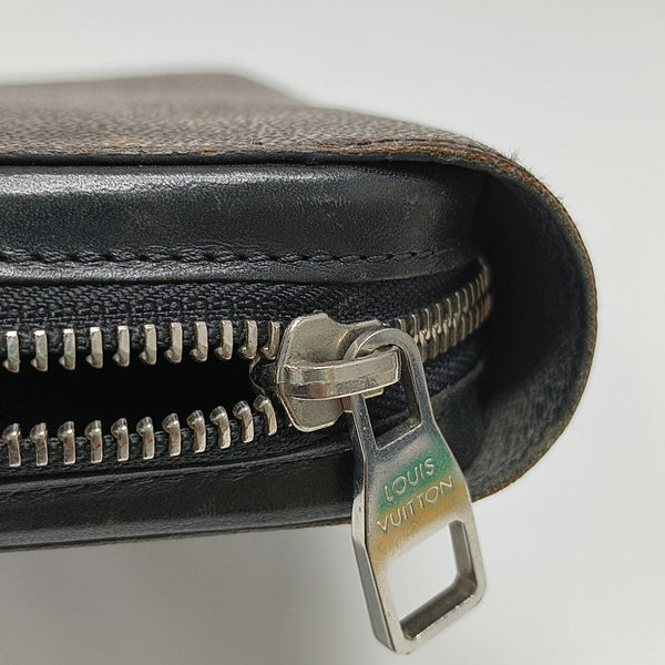 Monogram Coated Canvas Wallet Brown