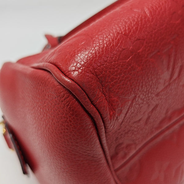 Authenticated pre-owned  SPEEDY 25 Monogram Calfskin Red - Shoulder Bag at Looply