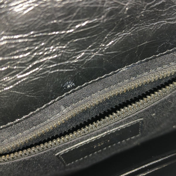 NIKI Mini Chevron Calfskin Black