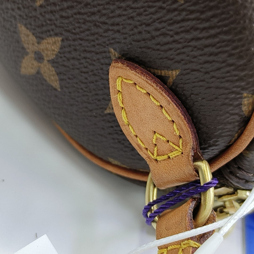 SPEEDY Nano Monogram Coated Canvas Brown