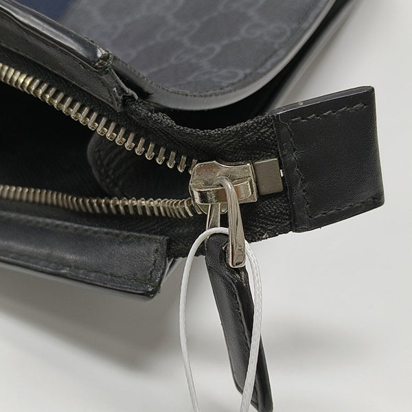 GG Supreme Monogram Coated Canvas Gray