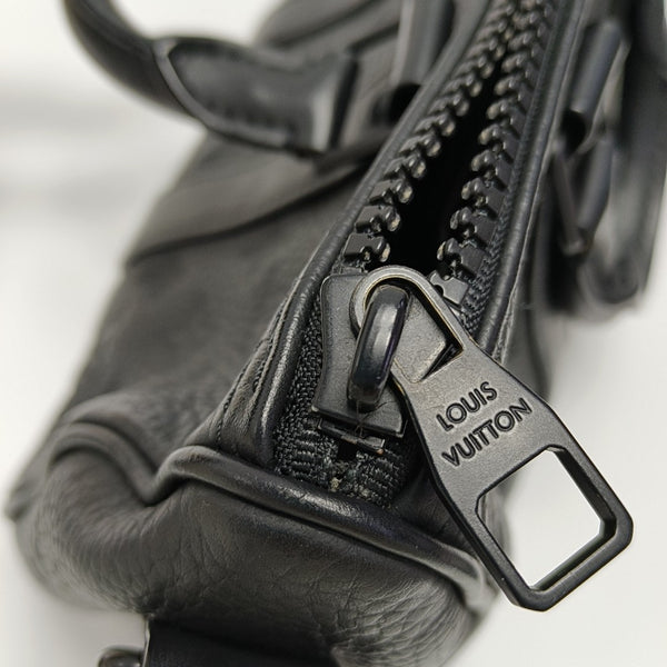 KEEPALL 25 Monogram Calfskin Black