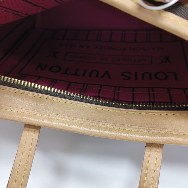 NEVERFULL BB Monogram Coated Canvas Brown