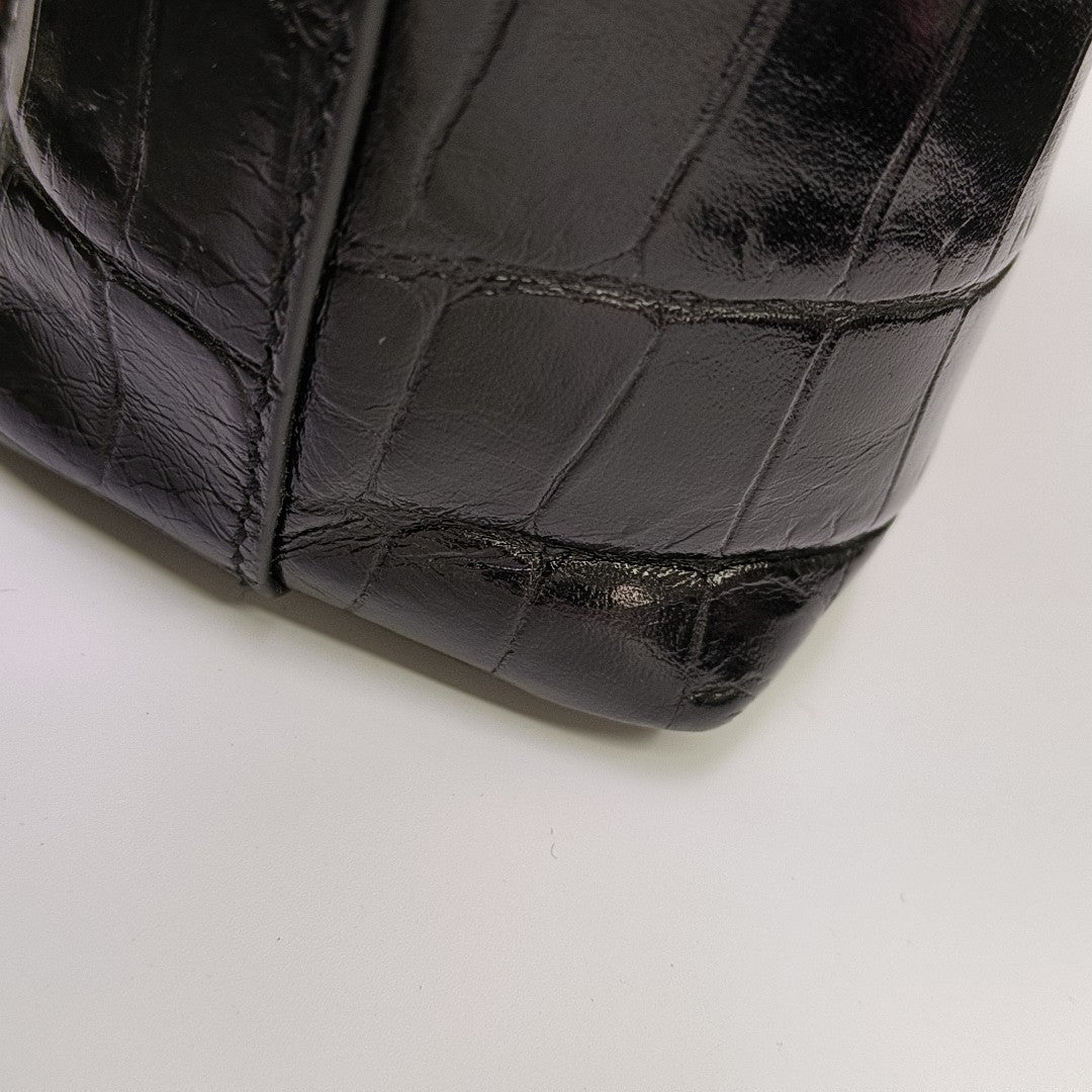 Calfskin Shoulder Bag Black
