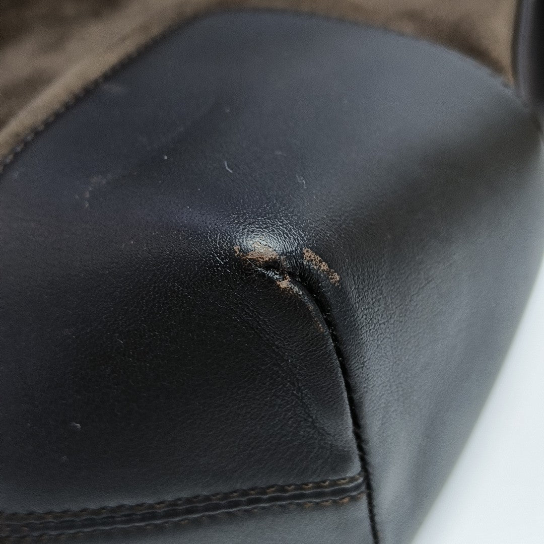 Suede Shoulder Bag Brown
