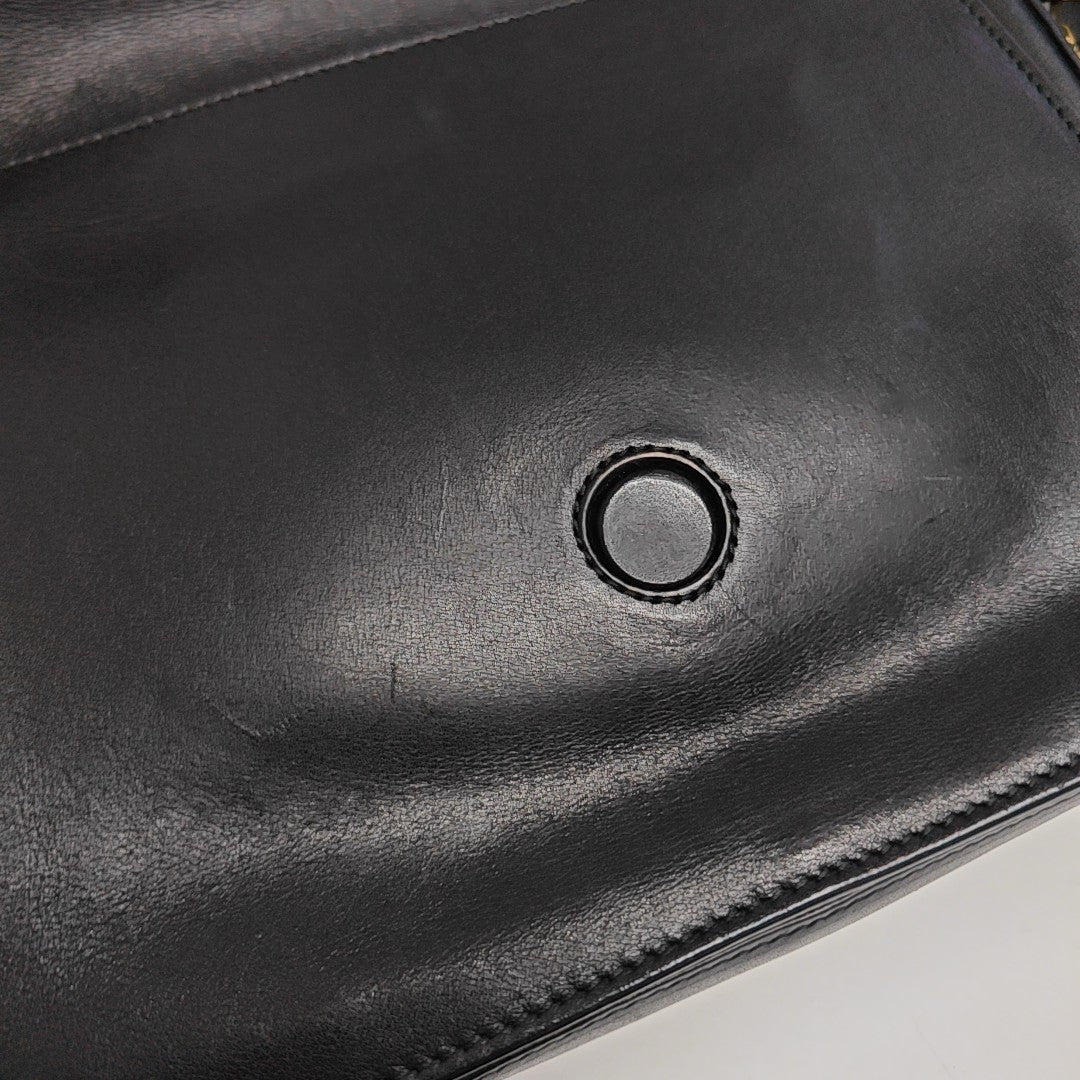 Calfskin Shoulder Bag Black