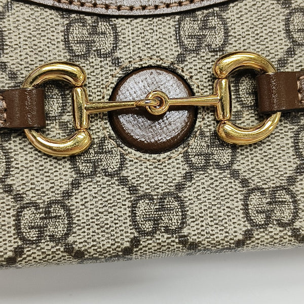 Horsebit 1955 Mini Monogram Coated Canvas Beige