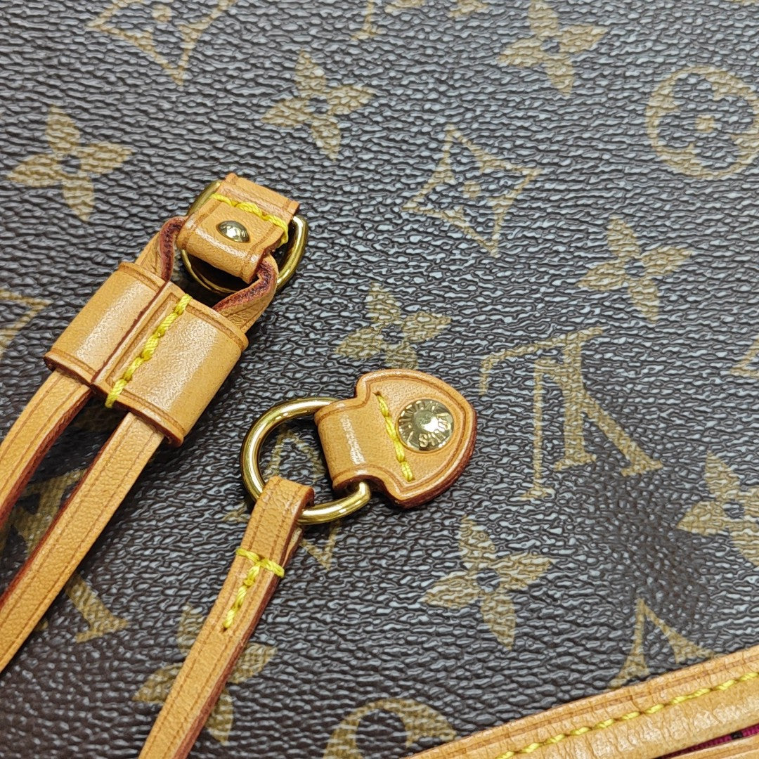 NEVERFULL GM Monogram Coated Canvas Brown