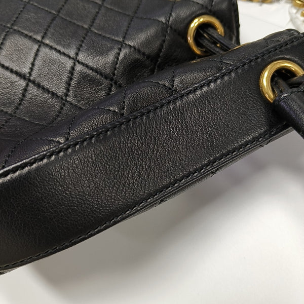 CASSANDRE Quilted Lambskin Black