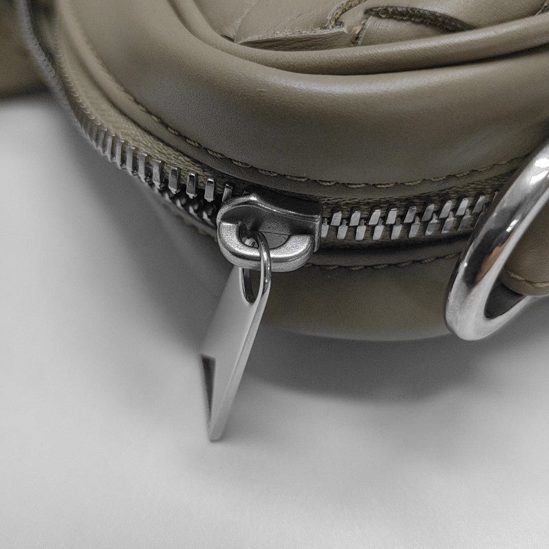 Calfskin Shoulder Bag Gray