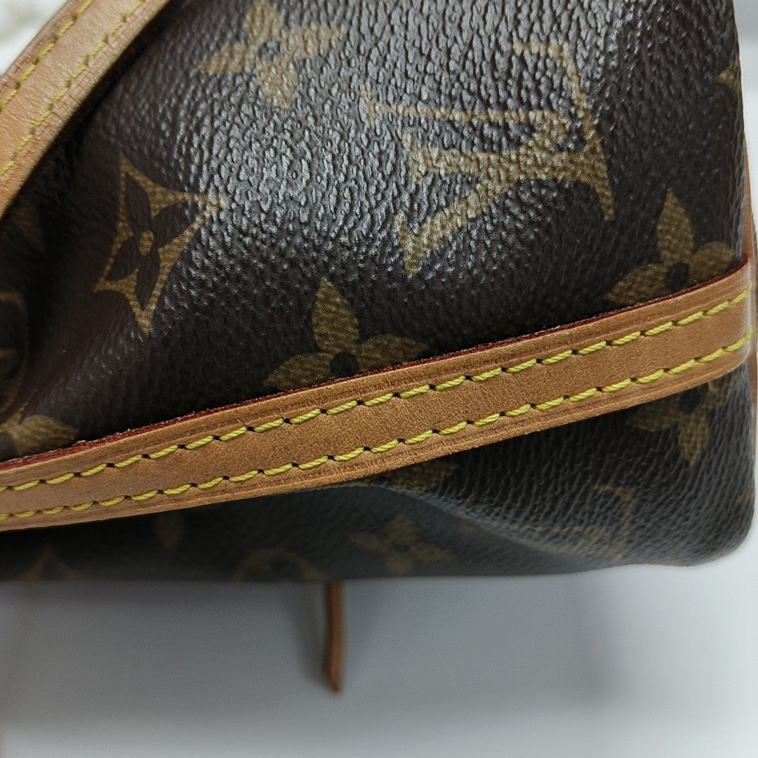 NÉONOÉ Nano Monogram Coated Canvas Brown