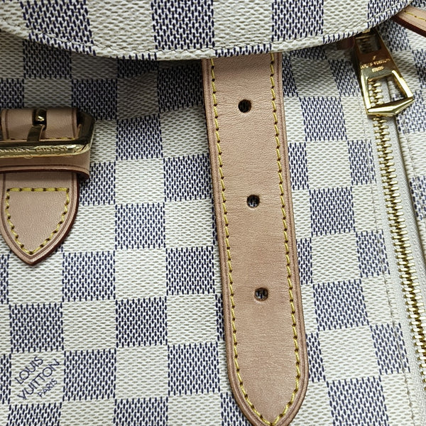 SPERONE Damier Azur Coated Canvas White