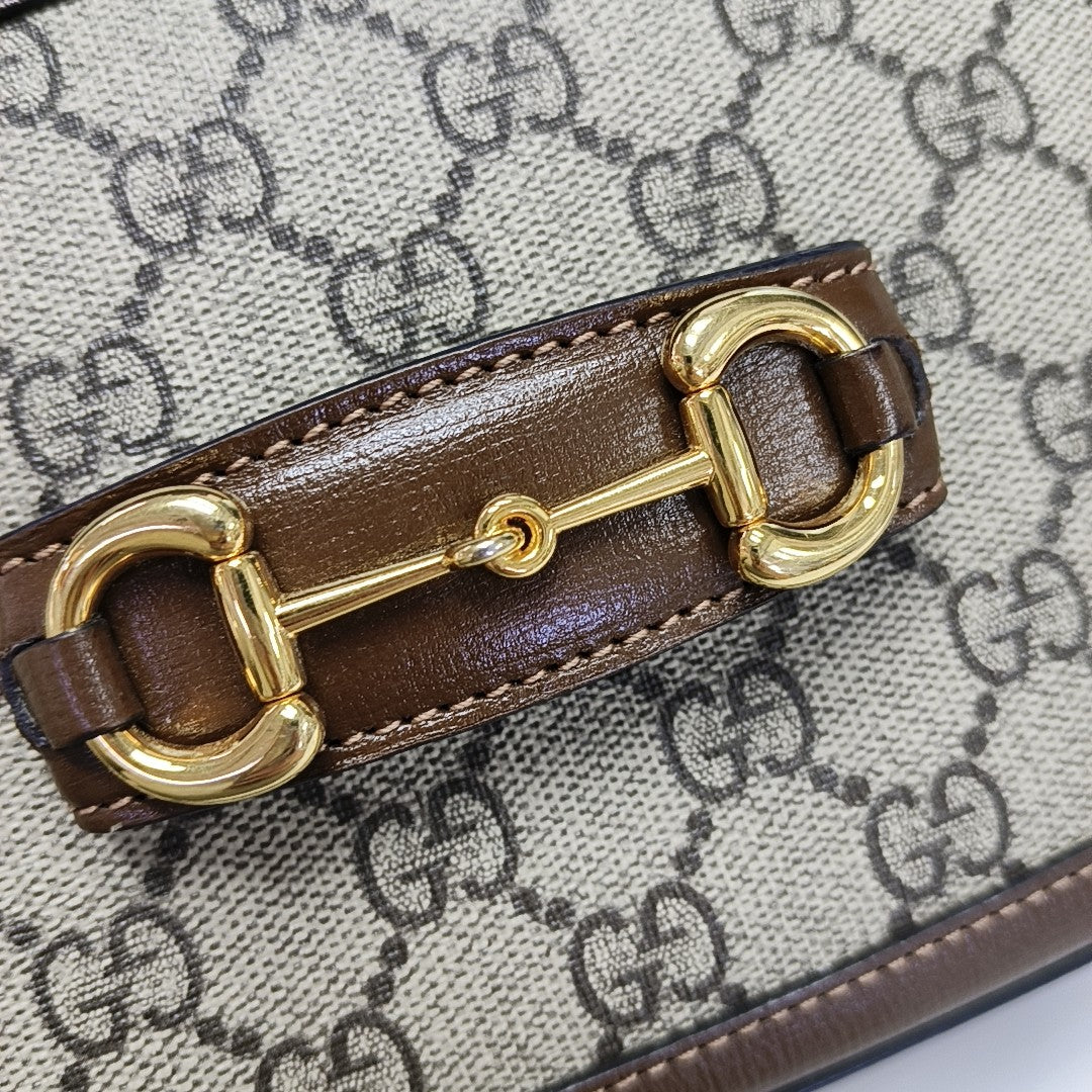 Horsebit 1955 Mini Coated Canvas Beige