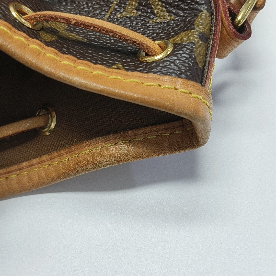 NÉONOÉ Nano Monogram Coated Canvas Brown