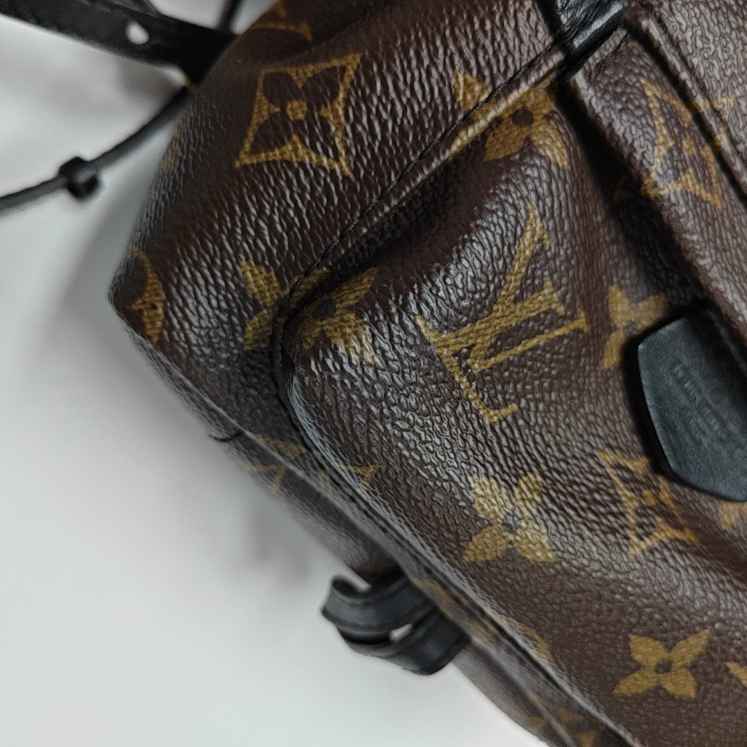 PALM SPRINGS Mini Monogram Coated Canvas Brown