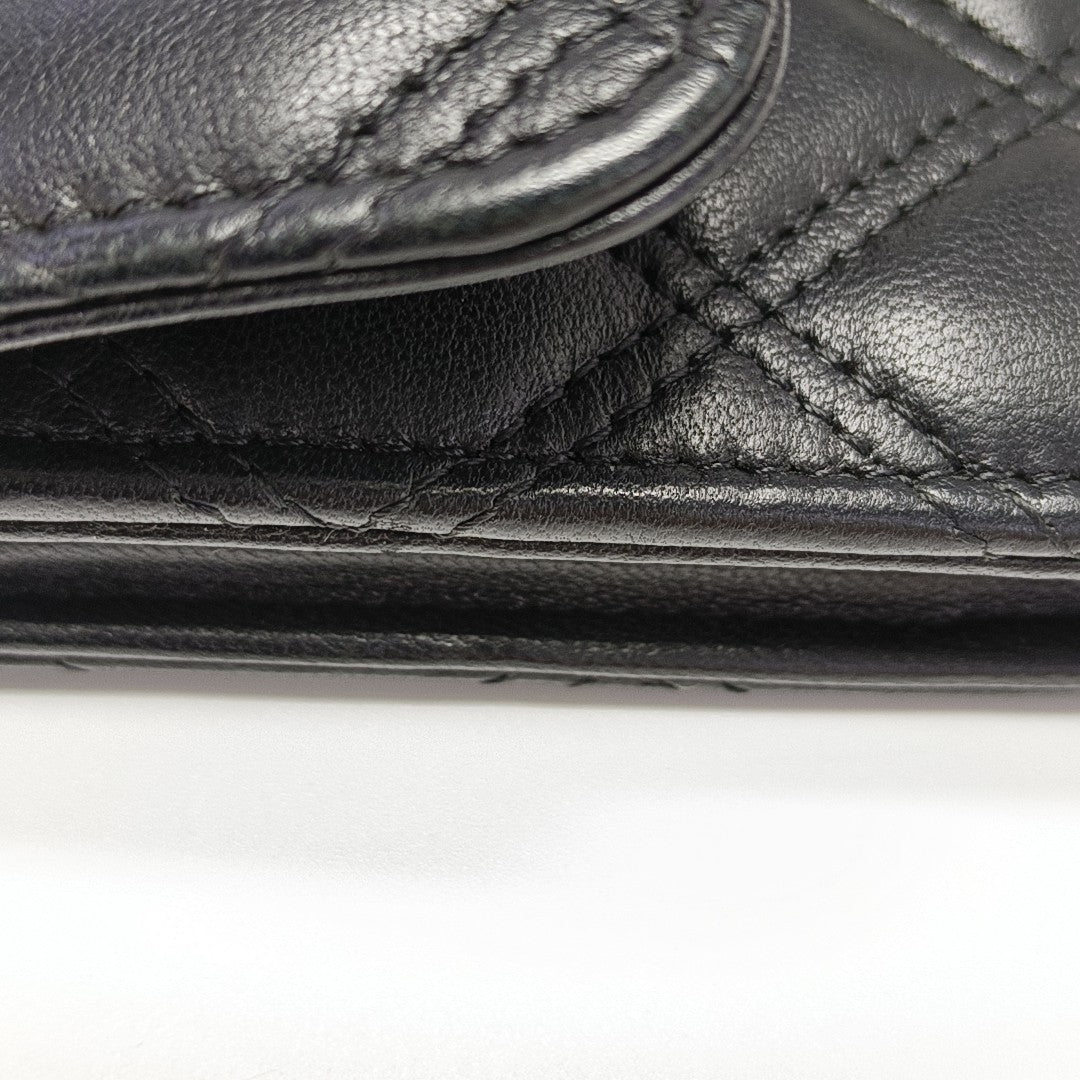 Quilted Lambskin Wallet Black