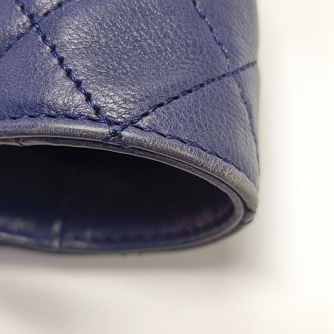Quilted Calfskin Blue
