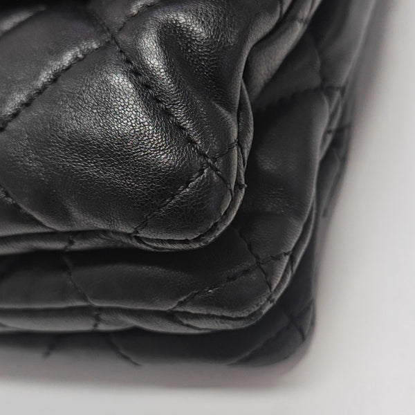 Quilted Lambskin Shoulder Bag Small Black