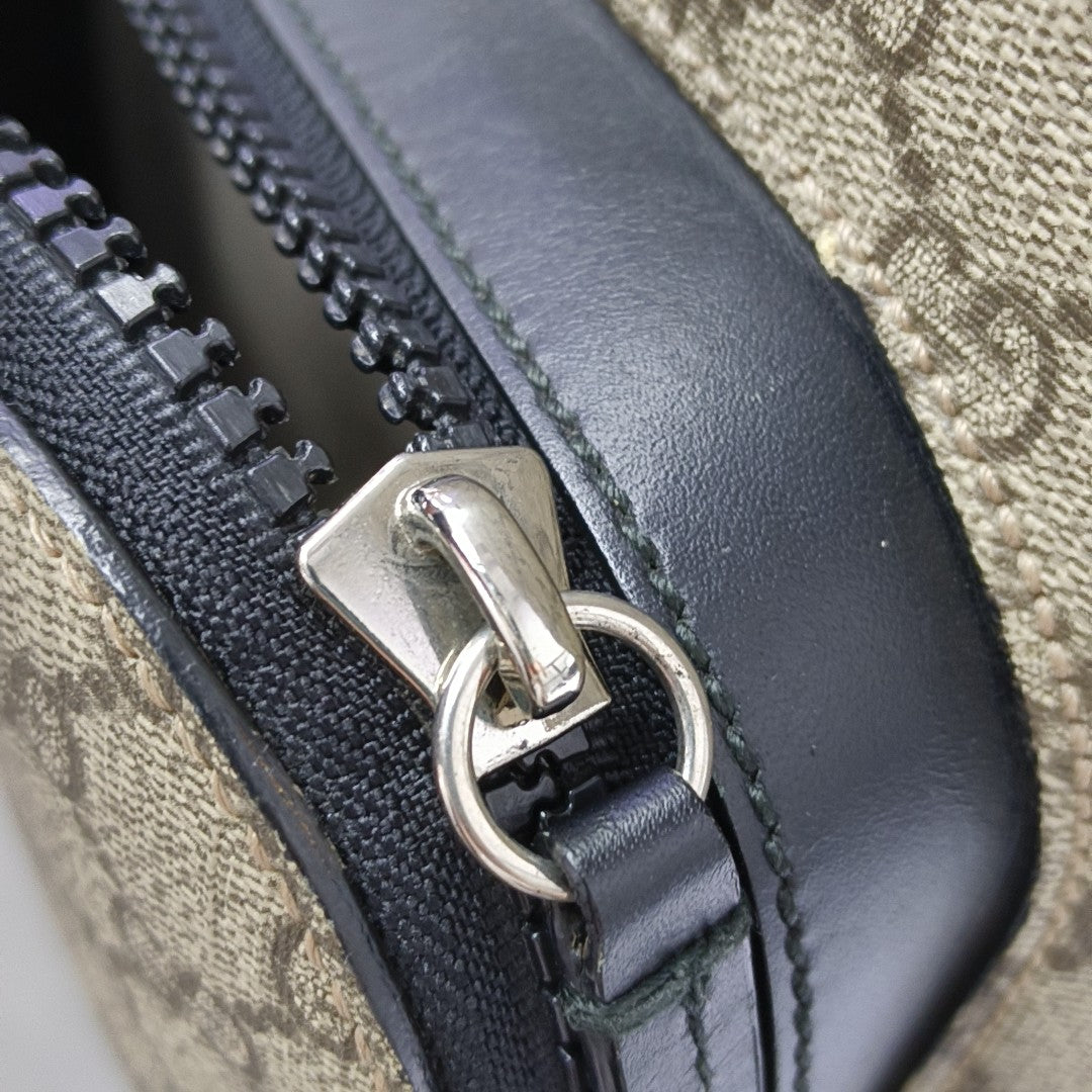 Monogram Coated Canvas Backpack Black