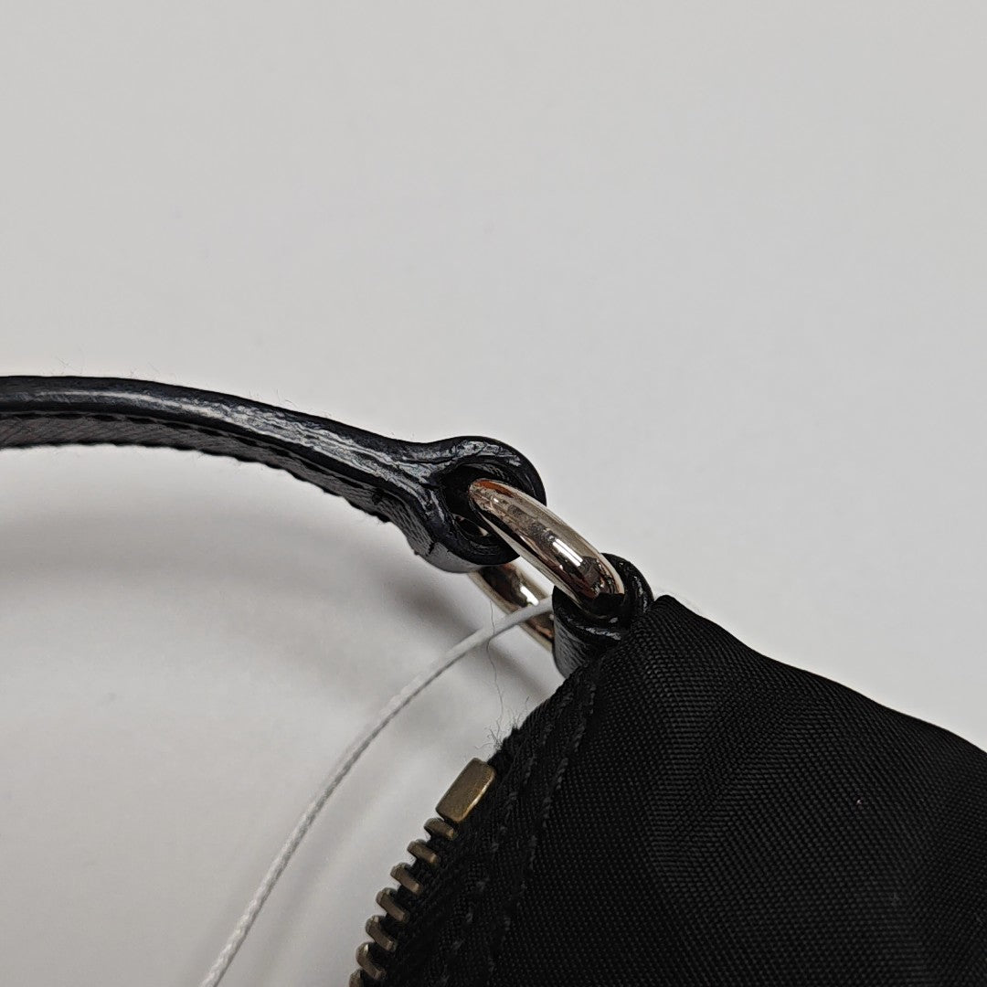 Nylon Top Handle Bag Black