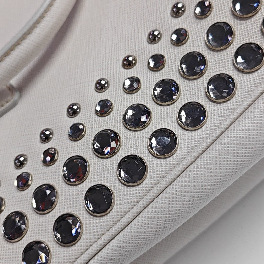 Galleria Extra Large Saffiano Calfskin White