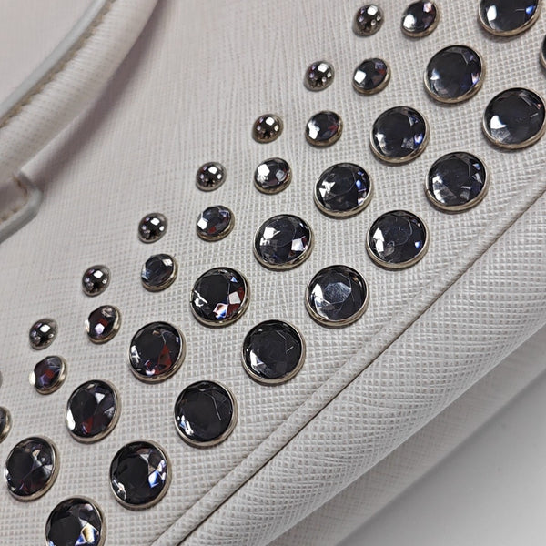Galleria Extra Large Saffiano Calfskin White