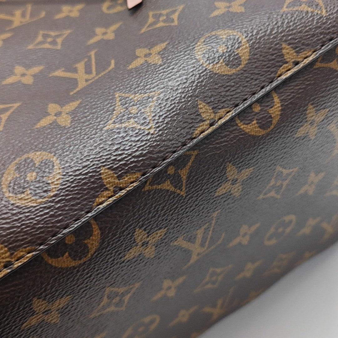 NÉONOÉ MM Monogram Coated Canvas Brown