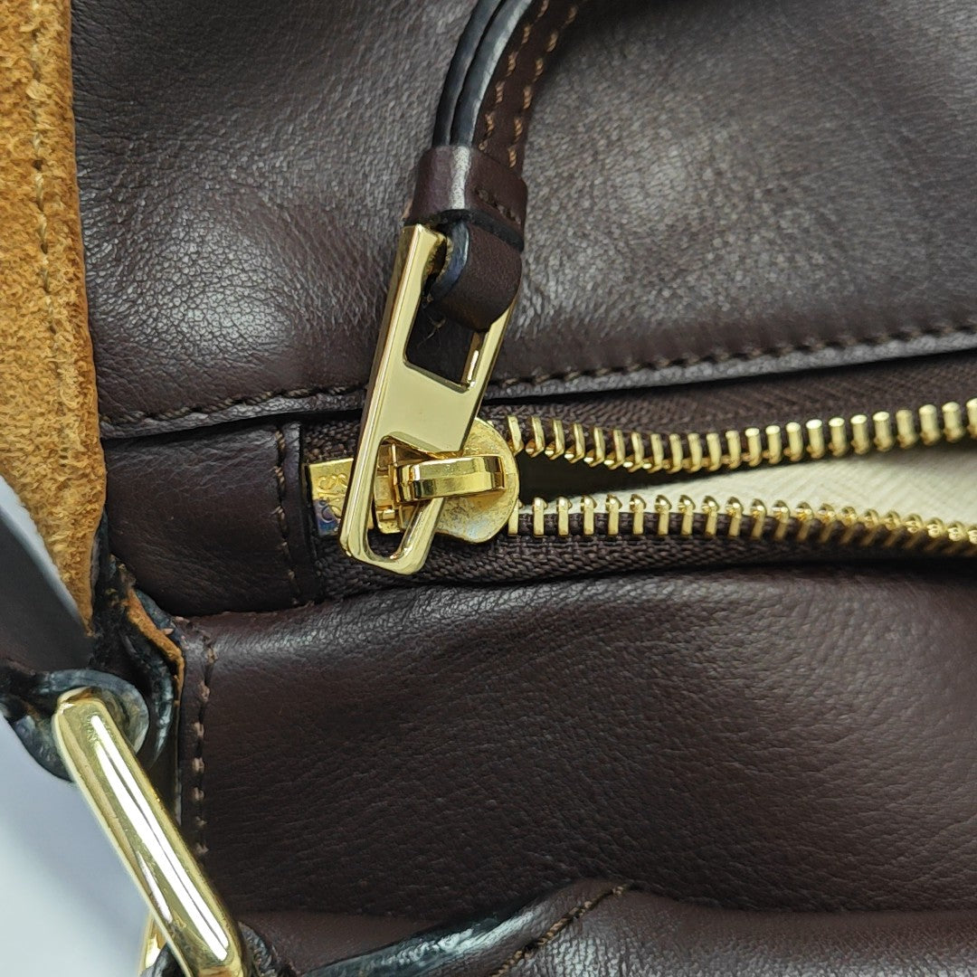Puzzle Medium Suede Brown