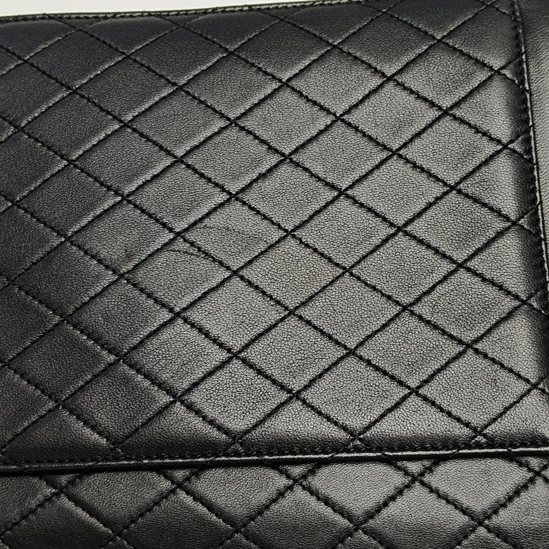 GABY Quilted Lambskin Black