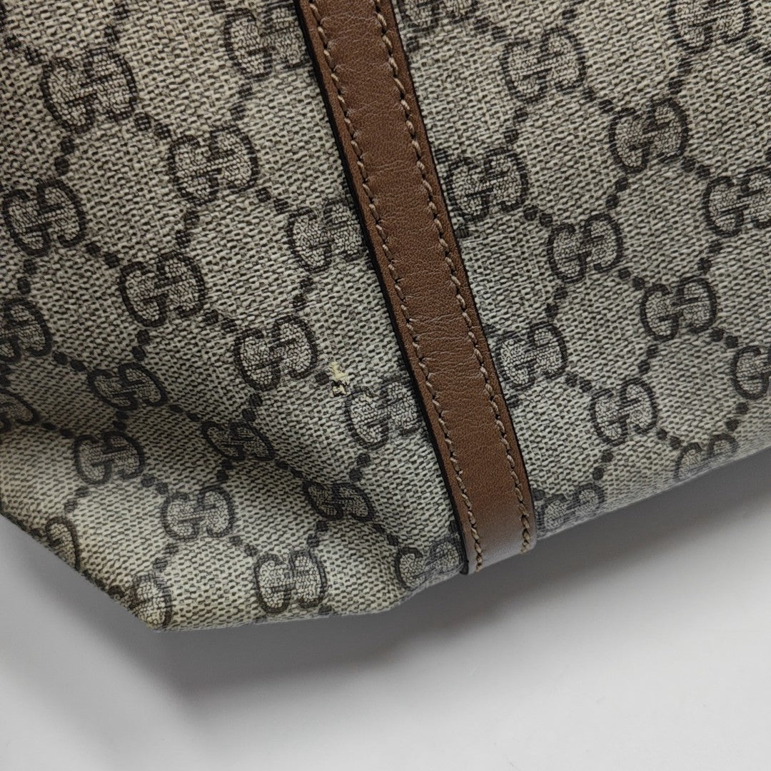 GG Supreme Monogram Coated Canvas Black