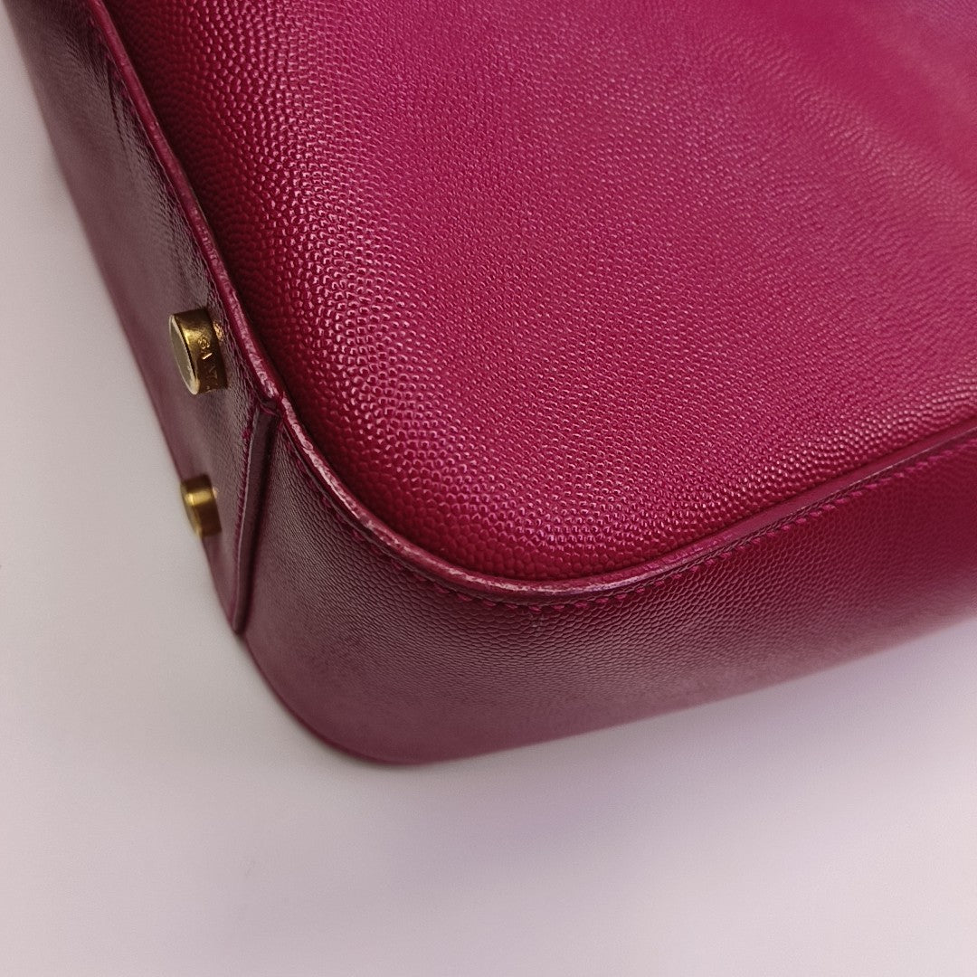 Calfskin Shoulder Bag Red