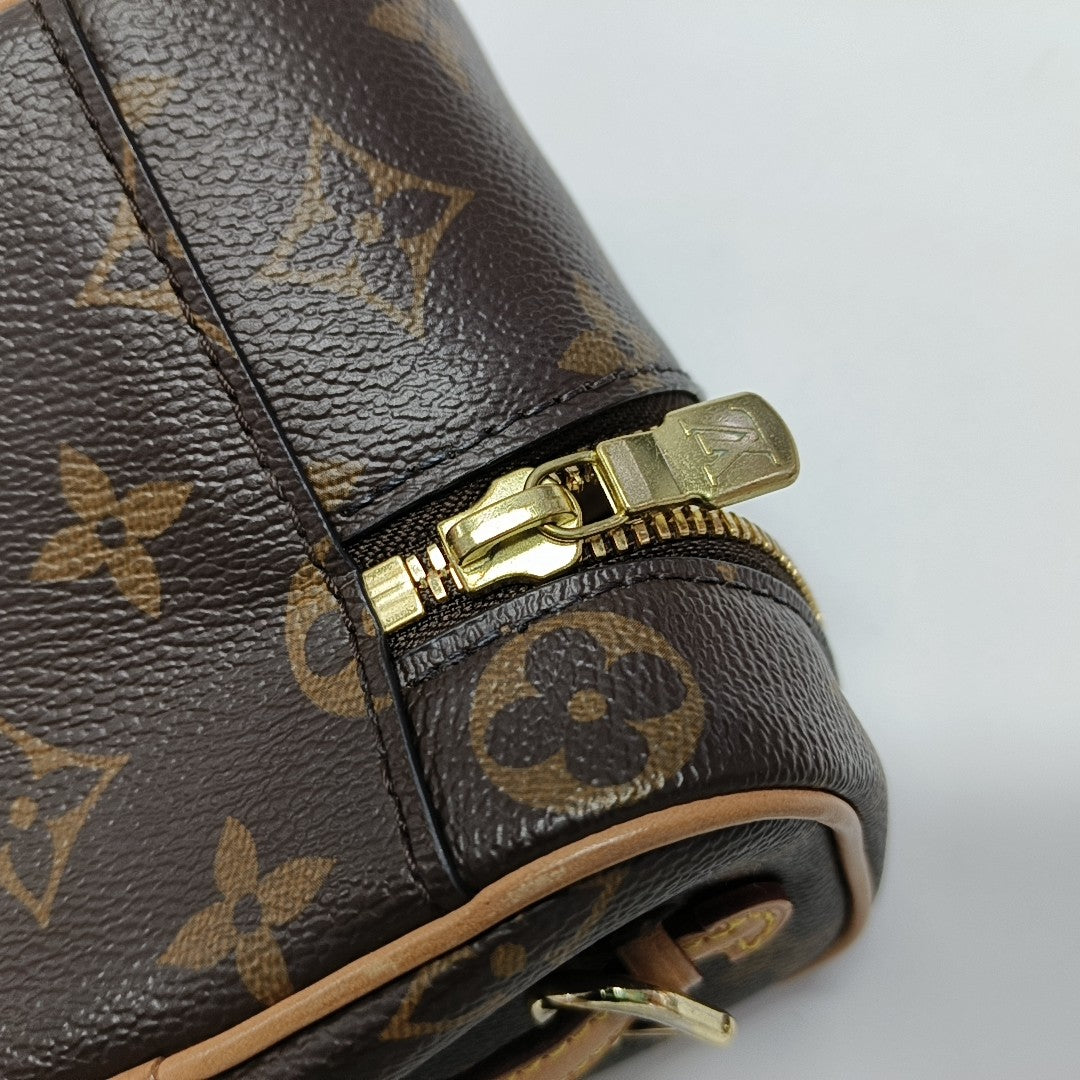 NICE Super Mini Monogram Coated Canvas Brown
