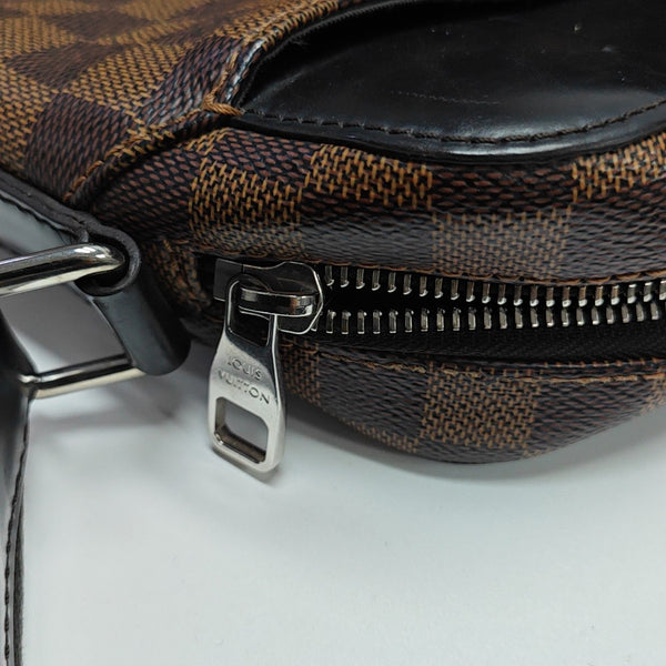 JAKE NM Damier Ebene Coated Canvas Brown