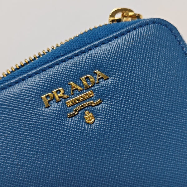 Calfskin Card Holder Blue
