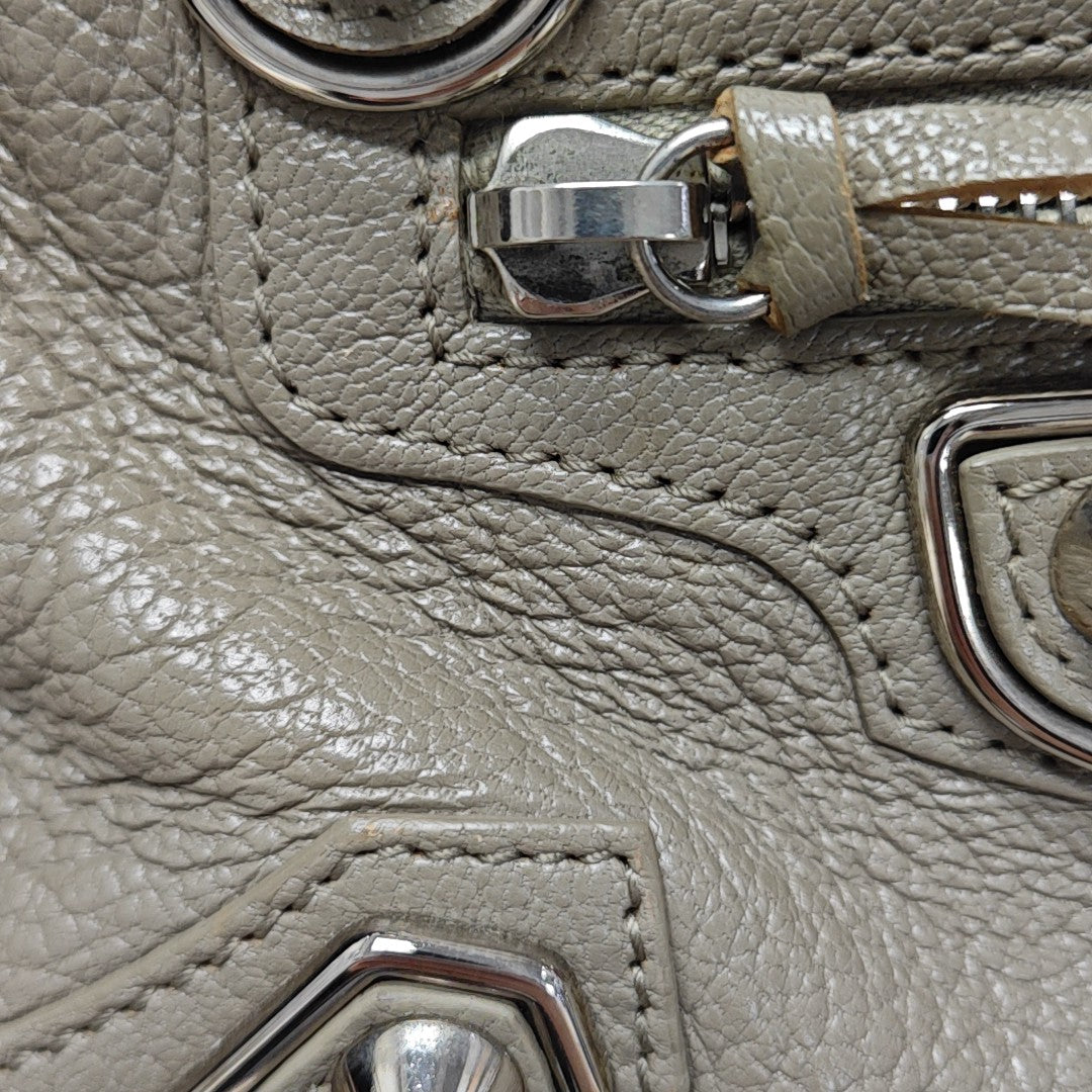 Classic Metallic Edge City Mini Lambskin Gray