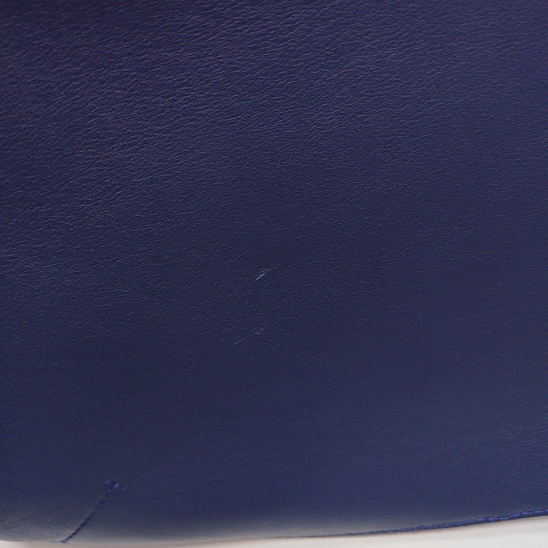 Canvas Top Handle Bag Blue