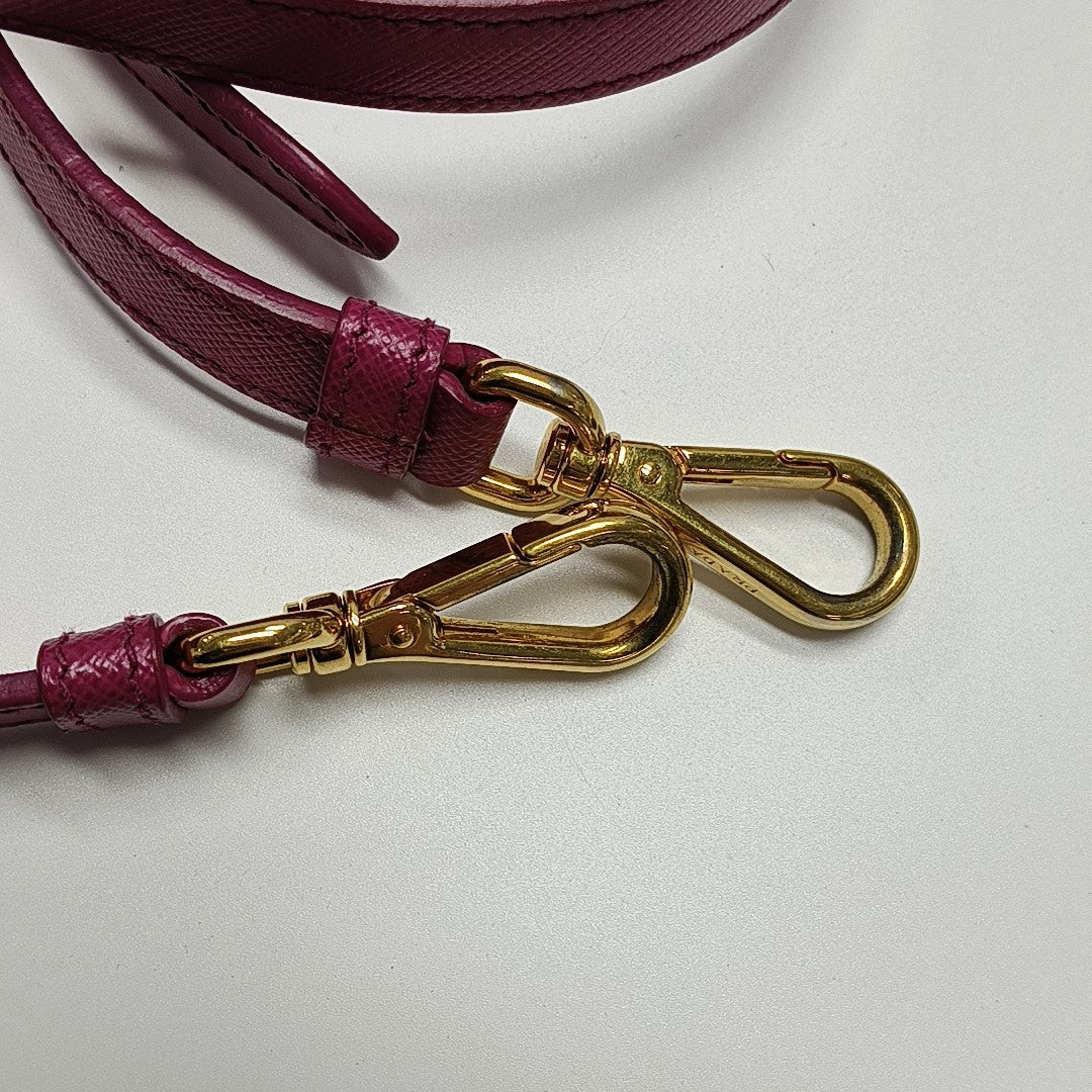 Galleria Medium Saffiano Calfskin Red
