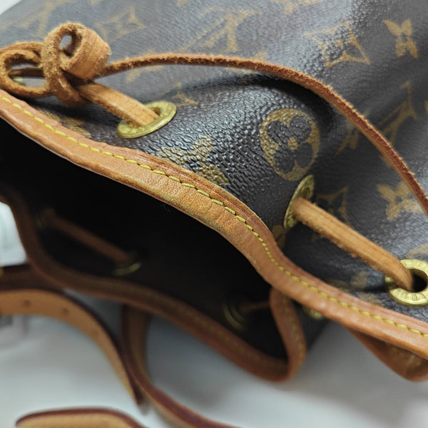 NOÉ BB Monogram Coated Canvas Brown