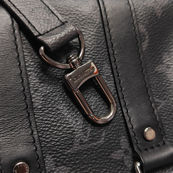 KEEPALL Mini Monogram Coated Canvas Black