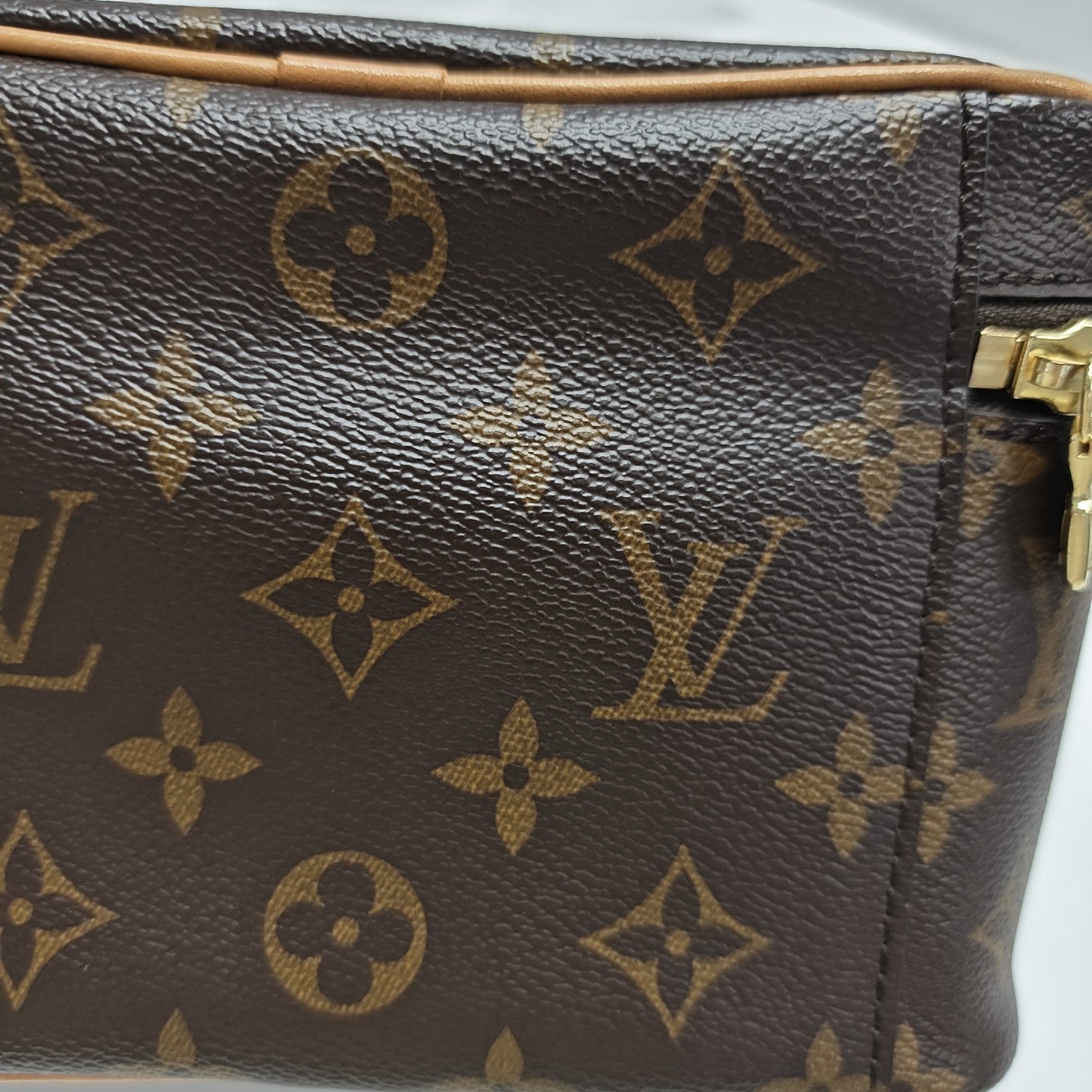 NICE Mini Monogram Coated Canvas Brown