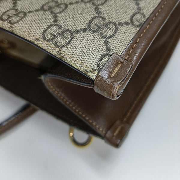 Retro Small Monogram Coated Canvas Brown
