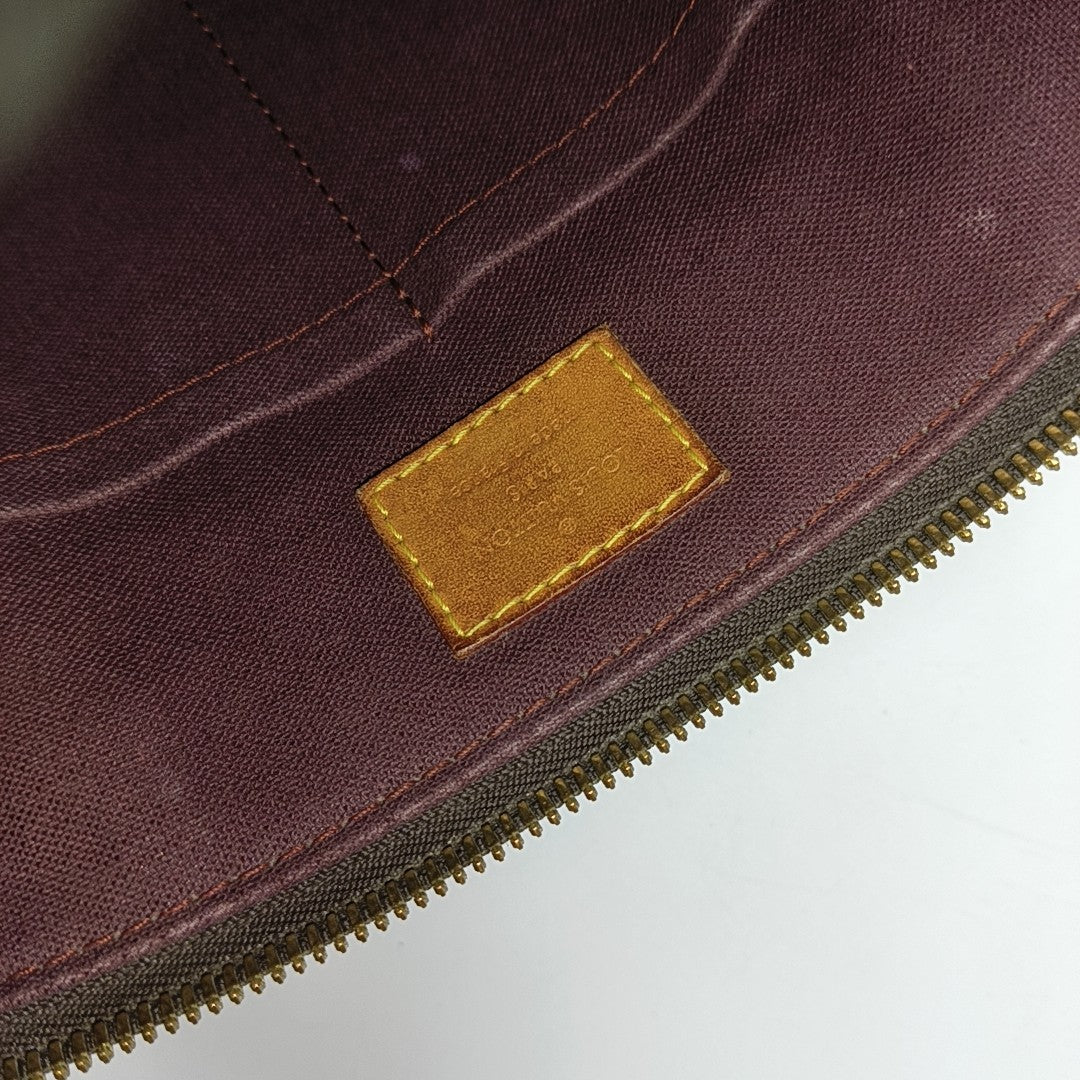 TURENNE Monogram Coated Canvas Brown